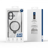 Dux Ducis iPhone 17 -kuori Aimo Series MagSafe Jalusta Musta