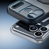 Dux Ducis iPhone 17 Pro -kuori Aimo Series MagSafe-tukijalalla, musta
