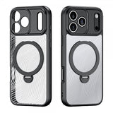 Dux Ducis iPhone 17 Pro Max kuori Aimo Series MagSafe Kickstand Musta