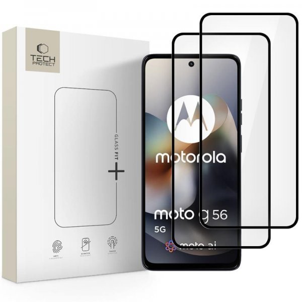 Tech-Protect Motorola Moto G56 Näytönsuoja Lasi Fit+ 2-pakkaus