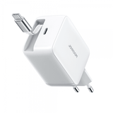 Joyroom 67W Seinälaturi sisäänrakennetulla USB-C-kaapelilla ja USB-C-liitännällä, valkoinen