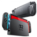 Supcase Nintendo Switch 2 -suojakuori, kirkas, musta
