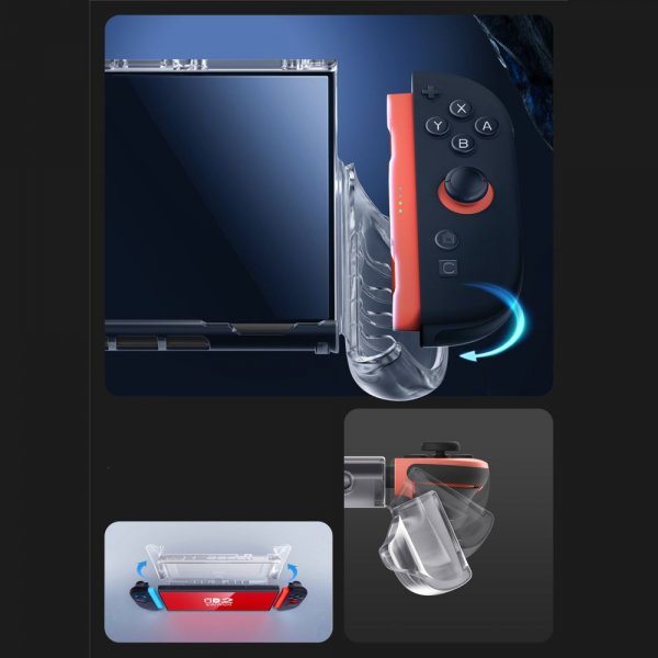 Supcase Nintendo Switch 2 -suojakuori Crystal Transparent