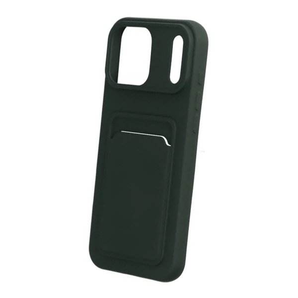 iPhone 17 Pro Max Kuori Korttikotelolla Vihreä