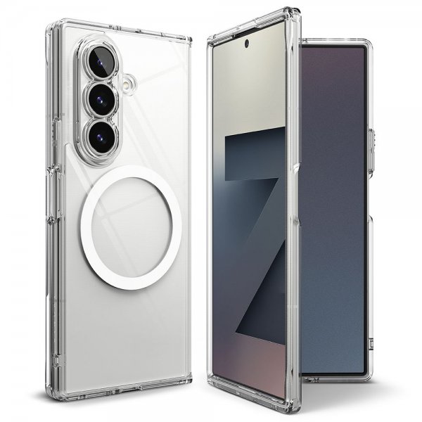 Ringke Samsung Galaxy Z Fold 7 -suojakuori Fusion Magnetic Transparent