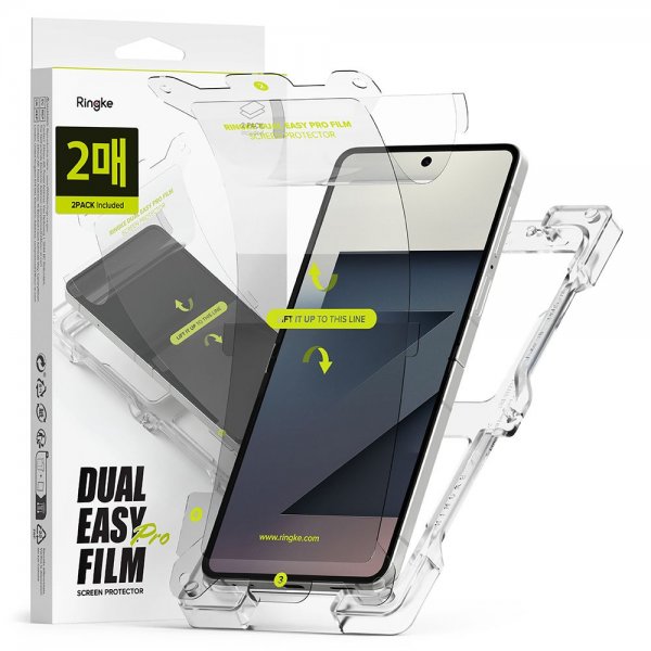 Ringke Samsung Galaxy Z Flip 7 näytönsuoja Dual Easy Pro Film, 2 kpl