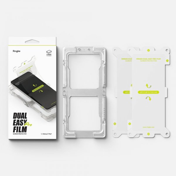 Ringke Samsung Galaxy Z Flip 7 näytönsuoja Dual Easy Pro Film, 2 kpl
