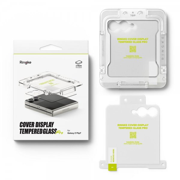 Ringke Samsung Galaxy Z Flip 7 näytönsuoja Easy Slide 2-pakkaus
