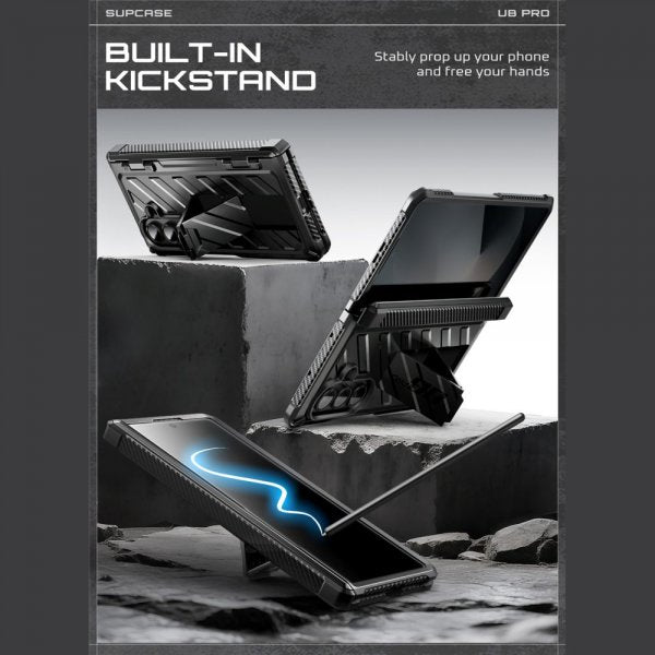 Supcase Samsung Galaxy Z Fold 7 Suojakotelo UB Pro Musta