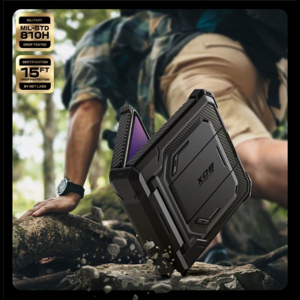 Supcase Samsung Galaxy Z Flip 7 Kuori ArmorBox Musta