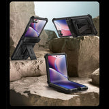 Supcase Samsung Galaxy Z Flip 7 Kuori ArmorBox Musta