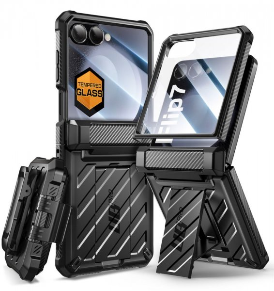 Supcase Samsung Galaxy Z Flip 7 Kuori UB Pro Musta