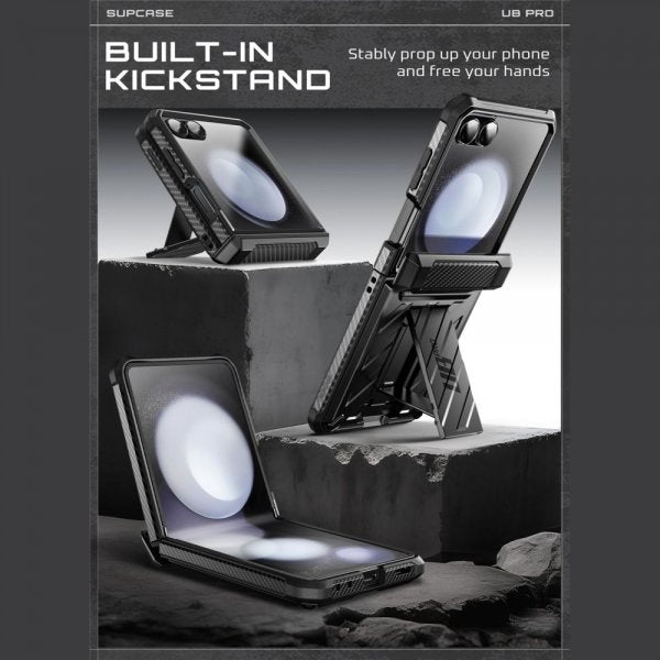 Supcase Samsung Galaxy Z Flip 7 Kuori UB Pro Musta