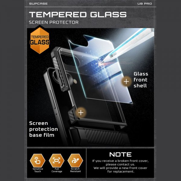 Supcase Samsung Galaxy Z Flip 7 Kuori UB Pro Musta