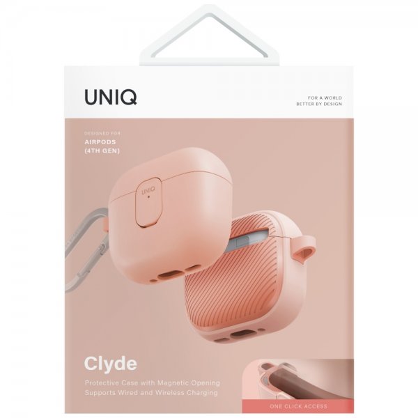 UNIQ AirPods 4 Suojakuori Clyde Rosa