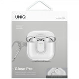 UNIQ AirPods 4 Suojakuori Glase Pro Läpinäkyvä