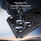 ESR iPhone 14/15/16/17 Pro & Pro Max -kameransuoja Armorite läpinäkyvä