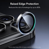 ESR iPhone 14/15/16/17 Pro & Pro Max -kameransuoja Armorite läpinäkyvä