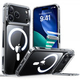 ESR iPhone 17 Pro Classic Hybrid Kickstand MagSafe -läpinäkyvä kuori