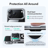 ESR iPhone 17 Pro Max Classic Hybrid Kickstand MagSafe -läpinäkyvä kuori