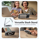 ESR iPhone 17 Pro Max Classic Hybrid Kickstand MagSafe -läpinäkyvä kuori