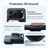 ESR iPhone 17 Pro Max kuori Classic Hybrid Kickstand MagSafe musta läpinäkyvä