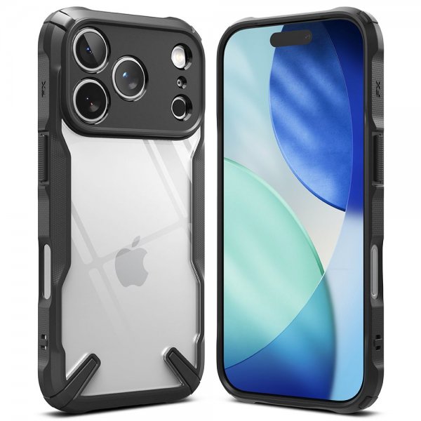 Ringke iPhone 17 Pro Max -kuori Fusion X, musta