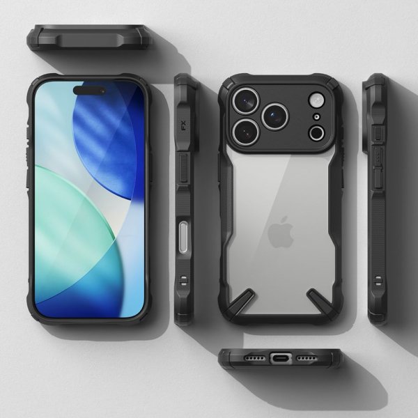 Ringke iPhone 17 Pro Max -kuori Fusion X, musta