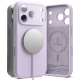 Ringke iPhone 17 Pro Max -kuori silikoninen magneettinen violetti