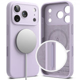 Ringke iPhone 17 Pro Max -kuori silikoninen magneettinen violetti
