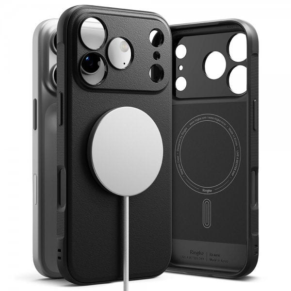 Ringke iPhone 17 Pro -kuori Onyx Magnetic, musta
