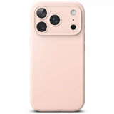 Ringke iPhone 17 Pro Silikonikuori Magneettinen Hiekanroosa