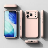 Ringke iPhone 17 Pro Silikonikuori Magneettinen Hiekanroosa