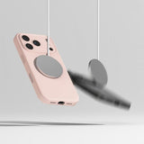 Ringke iPhone 17 Pro Silikonikuori Magneettinen Hiekanroosa