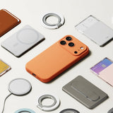 Ringke iPhone 17 Pro Silikonikuori Magneettinen Tangerine