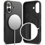 Ringke iPhone 17 -silikonisuojakuori magneettikiinnityksellä, musta
