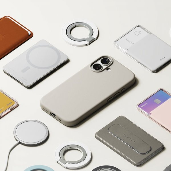 Ringke iPhone 17 -silikonisuojakuori, magneettinen kivi
