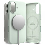 Ringke iPhone 17 -kuori, silikonia, magneettinen, Soft Mint