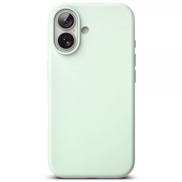 Ringke iPhone 17 -kuori, silikonia, magneettinen, Soft Mint