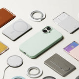 Ringke iPhone 17 -kuori, silikonia, magneettinen, Soft Mint