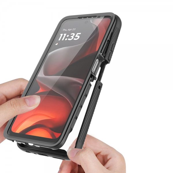 Tech-Protect Motorola Moto G56 Suojakuori Defense Musta