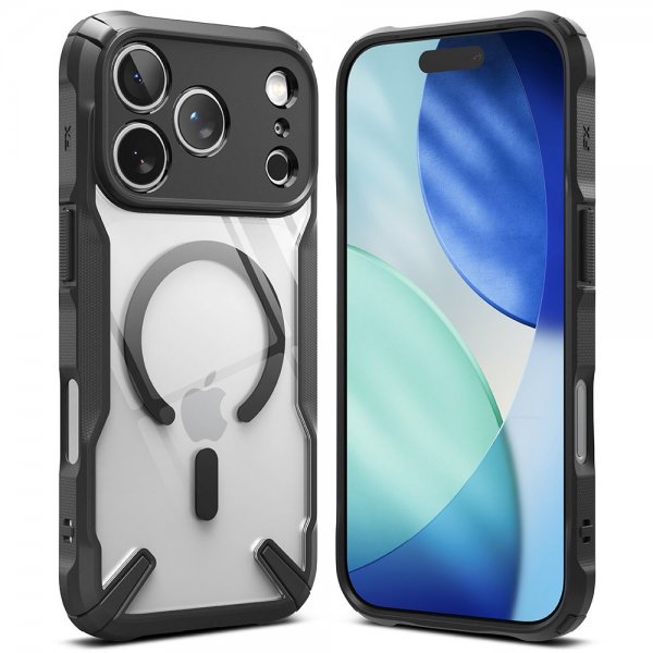 Ringke iPhone 17 Pro Max -kuori Fusion X Magnetic, musta