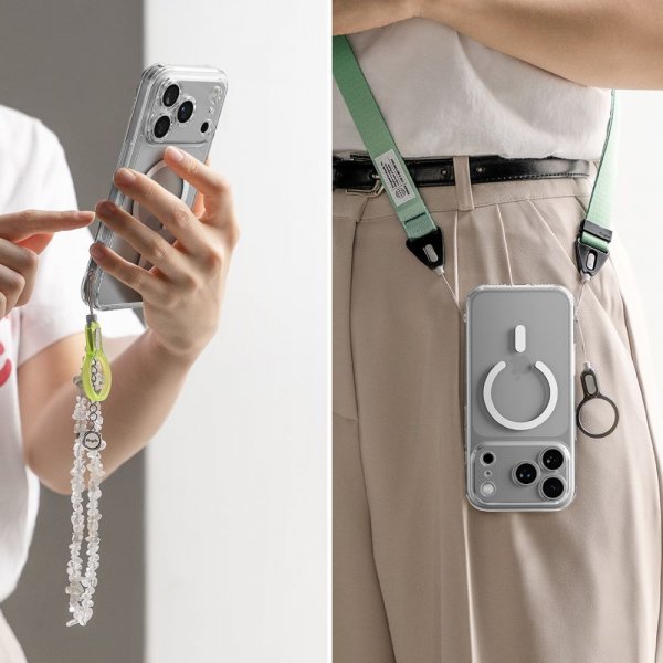 Ringke iPhone 17 Pro Suojakuori Fusion Magnetic Transparent