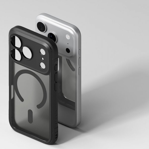 Ringke iPhone 17 Pro -kuori Fusion Bold Magnetic Matte Musta