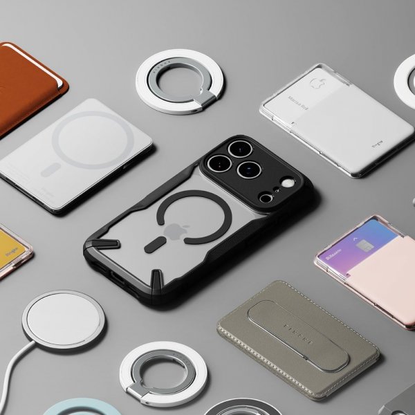 Ringke iPhone 17 Pro -suojakuori Fusion X Magnetic, musta