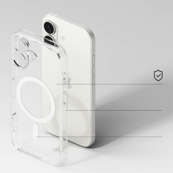 Ringke iPhone 17 -suojakuori Fusion Magnetic Transparent