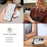 Tech-Protect Samsung Galaxy A17/Galaxy A26 Lompakkokotelo Kukkakuviolla