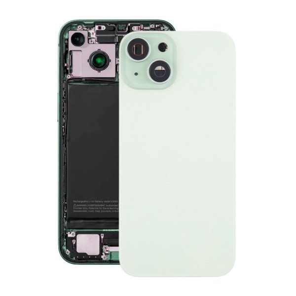iPhone 15 Takalasi magneetilla ja kameralinssillä - Vihreä