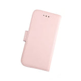 Rvelon iPhone 7/8/SE Suojakotelo, aitoa nahkaa, korttipaikka, vaaleanpunainen
