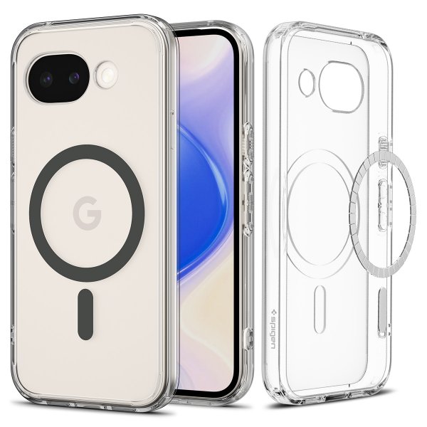 Spigen Google Pixel 10a -suojakuori Ultra Hybrid MagFit Clear Graphite